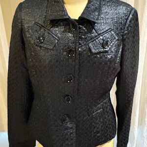 Carlisle Textured Black Blazer